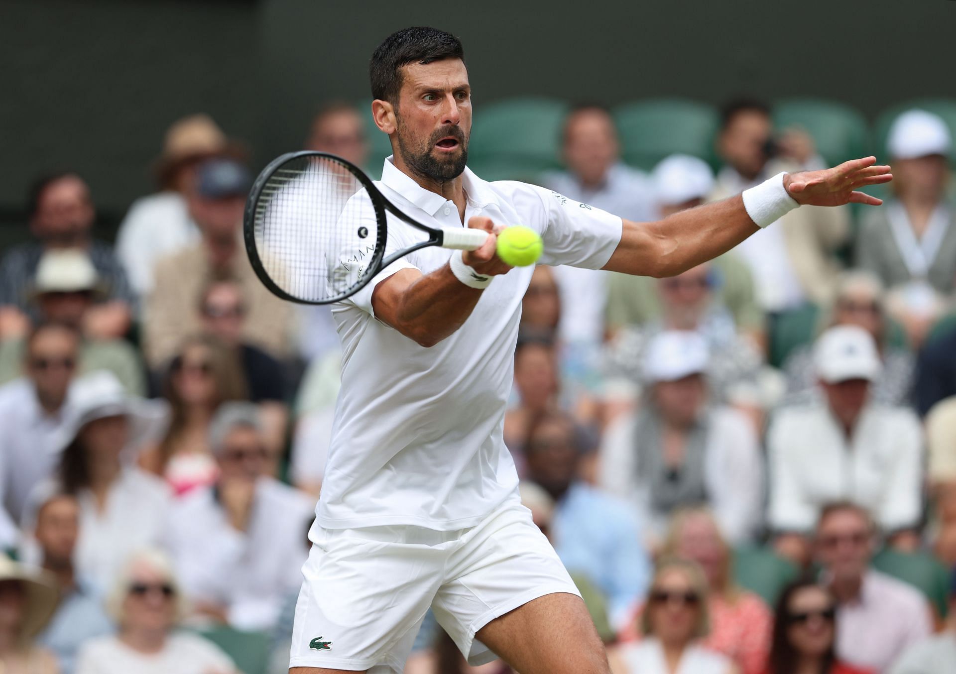 In Picture: Djokovic in action (Getty)